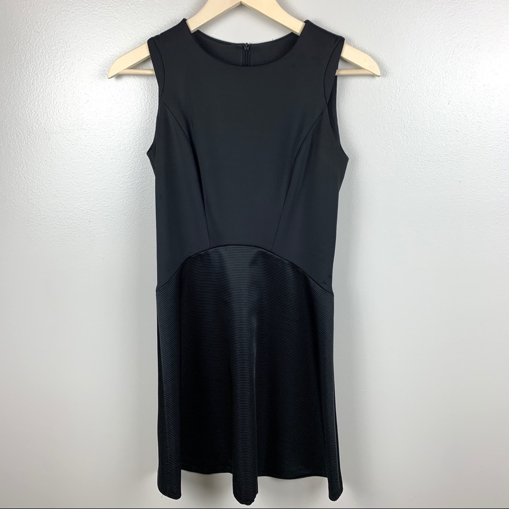 Sandro Paris Sleeveless Dress Mixed Textures